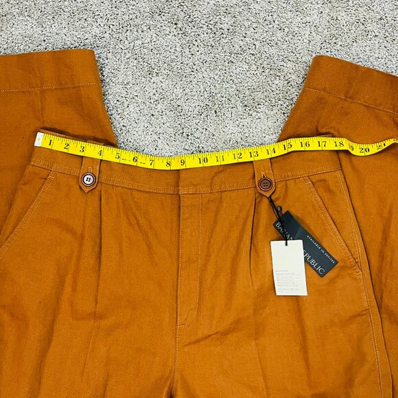 Banana Republic Rust Orange Tapered High Rise Cargo Pants - Picture 8 of 10